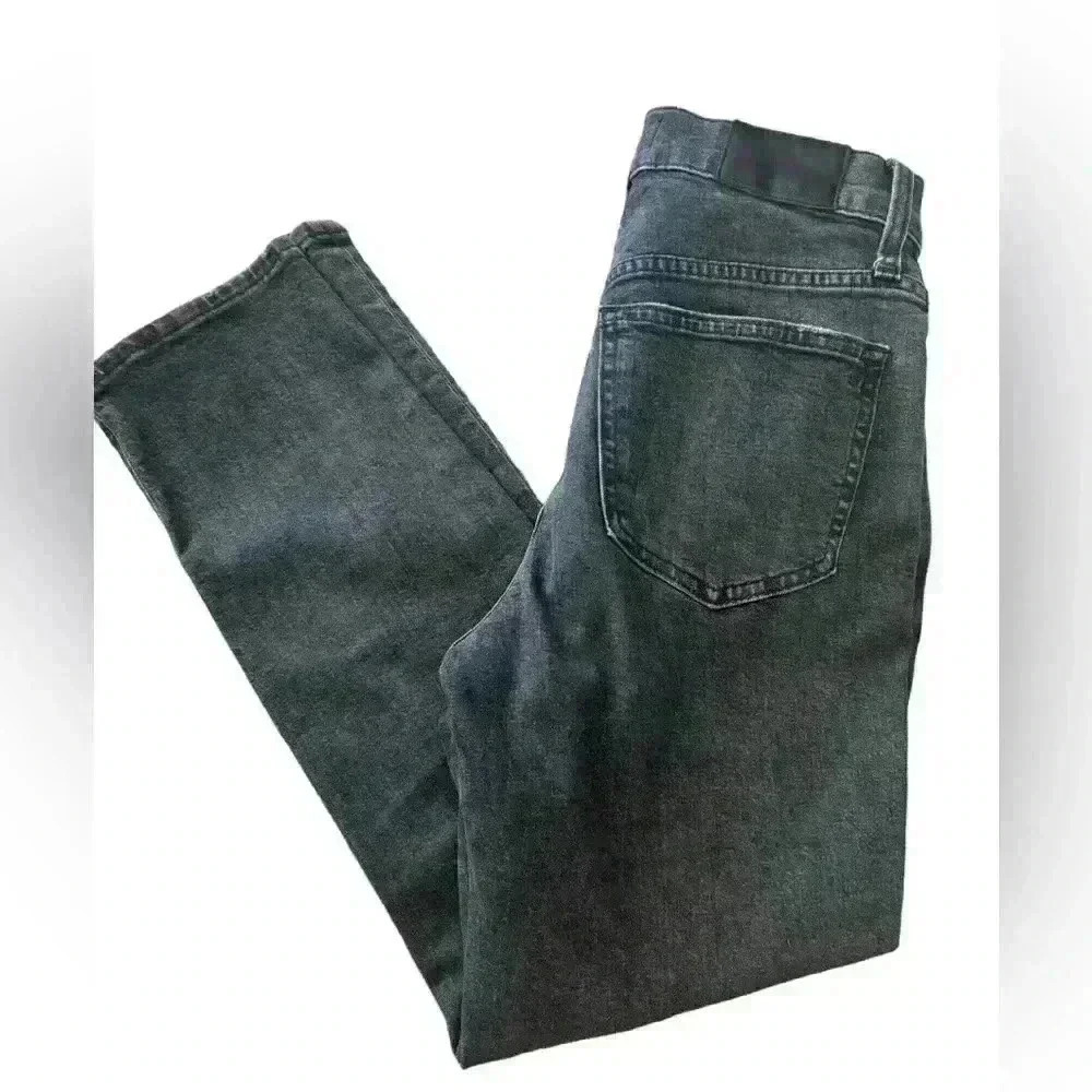 Madewell Women’s Straight Leg Jean Mid Rise  Denim Dark Wash Black Size 25